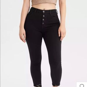 American Eagle Curvy Black Jeggings